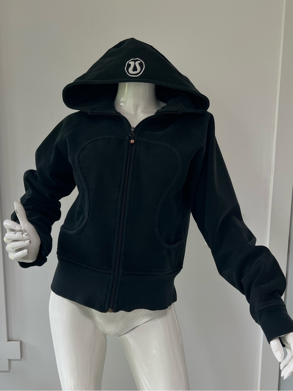 Lululemon Scuba Hoodie Jacket Black Full Zip Sweatshirt Women’s 10-12